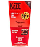 Kize Life Changing Bars Chocolate Chip Cookie &amp; Brownie Batter 12 Bars E... - $25.73