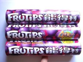 Nestle Frutips Blackcurrant Gummy Candy Pastilles 4 packs 125g Big Size - $38.60