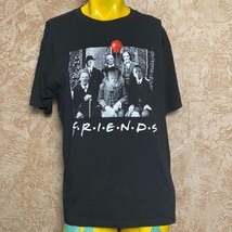 Halloween &quot;friends&quot;  t-shirt with horror movie classic characters. - £14.71 GBP