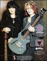 Heart band Ann &amp; Nancy Wilson Daisy Rock guitar breast cancer research ad print - £3.38 GBP