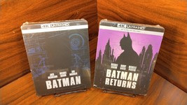 Batman 1989 + Batman Returns 1992 4K Steelbooks-EU IMPORT-NEW-Free Box Shipping! - £86.33 GBP