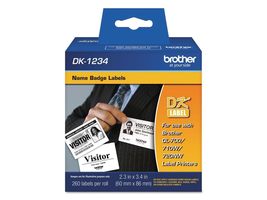 2.3x3.4&quot; Adhesive Name Badge White Paper Labels for QL Label Printers, 2... - £24.40 GBP