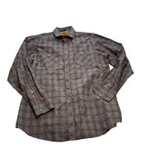 Black Brown 1826 Shirt Mens Large Multicolor Plaid Classic Long Sleeve B... - £22.03 GBP