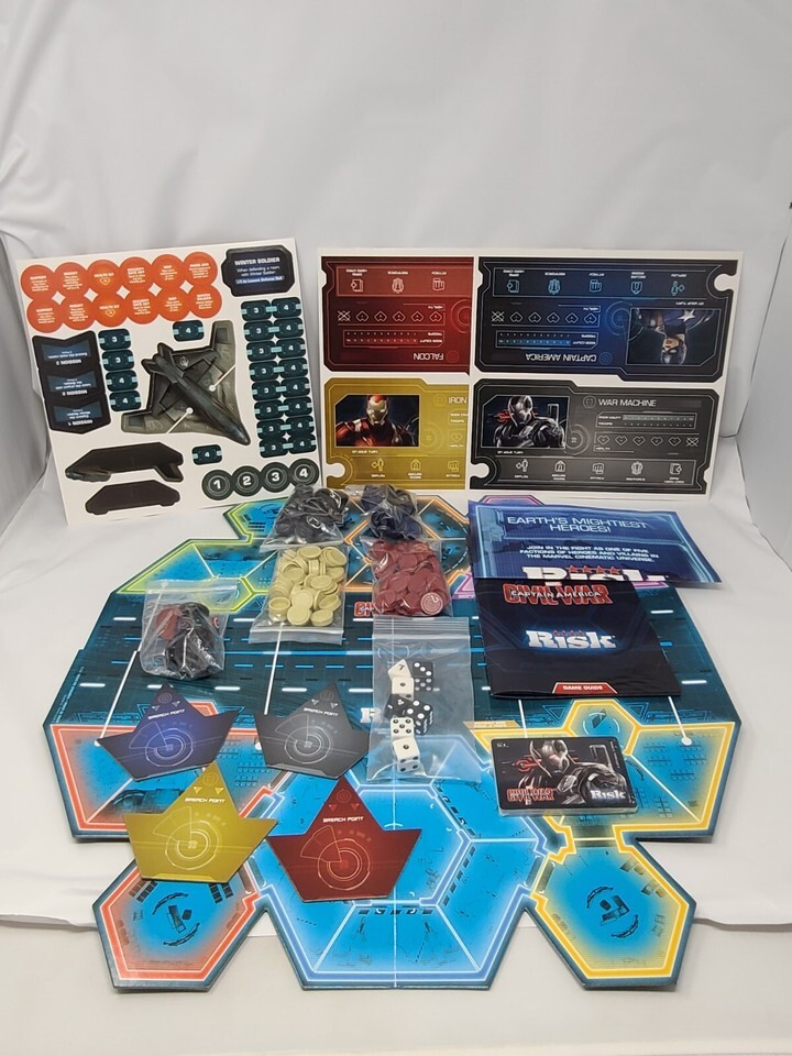 Hasbro Marvel RISK Boardgame Captain America Civil War Edition Open Box Item image 3