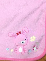 Carters Child Of Mine Pink Soft Security Blanket Puppy Penguin 31" x 35" fuzzy - $25.17