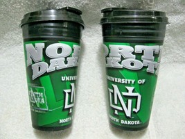 UNIVERSITY OF NORTH DAKOTA Officially Licensed 16oz Spirit Travel Cups 2... - £15.65 GBP