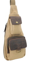Vagarant Traveler Long Shape Slide Shoulder Chest Pack CK81.Khaki - £36.53 GBP