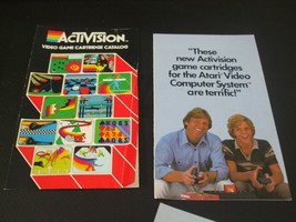 Vintage 1981 Activision Video Game Cartridge Black Mini Catalog &amp; Game Insert - £6.75 GBP