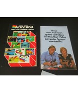 Vintage 1981 Activision Video Game Cartridge Black Mini Catalog &amp; Game I... - £6.88 GBP
