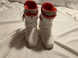 Childrens Vtg. size 260 boots SX11 mini Salomon white and red - $18.77