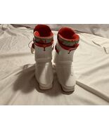 Childrens Vtg. size 260 boots SX11 mini Salomon white and red - $26.44 CAD