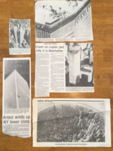 Vtg 1970&#39;s Twin Towers Pan American New York News Newspaper Article Lot ... - $19.30