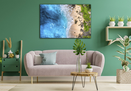 Sea Beach Print Landscape Wall Art Ocean Decor Living Room Decor Blue Art Travel - £53.55 GBP