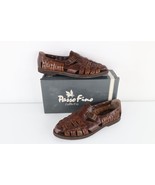Vintage 90s Streetwear Mens 12 D Braided Buckle Leather Fisherman Sandal... - $1,999.20 MXN