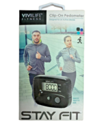Vivitar Clip On Pedometer Tracks Steps, Distance &amp; Calories Burned - $14.84