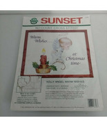 Cross Stitch Holly Angel Warm Wishes Christmas Sunset No Count Dimension... - £17.46 GBP