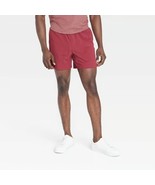 Men&#39;s All In Motion Versatility Athletic Shorts Stretch Dark Red 6&quot; Size... - $25.78 CAD