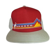 Ford Bronco Trucker Hat Retro Graphics Snapback Officially Licensed Red Buckaroo - £28.37 GBP