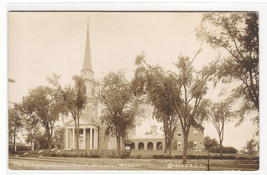 Congregational Church Wellesley Massachusetts 1924c RPPC Real Photo postcard - $11.88