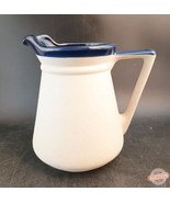 Cobalt Blue Interior Glaze Mountainside Stoneware Pitcher c.1982 Japan, ... - £13.48 GBP