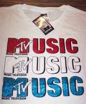 Women&#39;s Teen Mtv Music Television T-shirt Xl New w/ Tag - £15.82 GBP