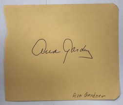 Ava Gardner (d. 1990) Signed Autographed Vintage 4x5 Signature Page - £39.96 GBP