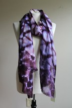 Mimbres Horse of A Different Color Purple Hex Tie Dye Wool Scarf Shawl N... - £61.04 GBP