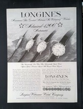 Vintage 1958 Longine Admiral 1200 Automatic Watch Longine-Wittnauer Original Ad - £5.18 GBP