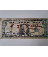 Andy Warhol &amp; Keith Haring Original Signed Postmarked DOLLAR BILL 1976 w... - £255.61 GBP