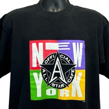 Official All Star Cafe New York Vintage 90s T Shirt Large Made In USA Mens Black - £23.88 GBP