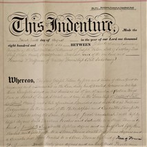 1876 Antique Deed Indenture Jos Wilson Sadsbury Chester Pa Fran Hoffman Valley - £70.07 GBP