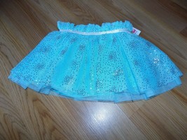 Infant Size 18 Months Healthtex Aqua Marine Silver Glitter Tulle Tutu Skirt New - £9.46 GBP