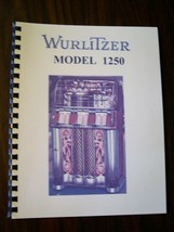 Wurlitzer Model 1250 Jukebox Manual - £27.24 GBP