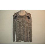Charlotte Russe Women&#39;s Size M Sweater Gray Marled, Long Sleeves - £9.63 GBP