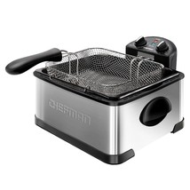 DEEP FRYER WITH BASKET ELECTRIC DEEP FAT OIL CHEFMAN TABLE TOP LARGE COU... - £56.17 GBP