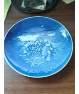 Bing And Grondahl 1982 Blue Christmas Plate &quot;The Christmas Tree&quot; - $11.88