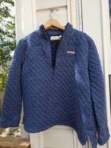 Vineyard Vines Martha&#39;s Vineyard Mens 1/4 Zip Quilted Pullover Navy Size... - £12.23 GBP