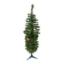 Christmas Tree Green Artificial Slim Includes Plastic Stand 4 Foot - $42.74