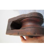 Antique Vintage Wood &amp; Cast Iron Hay Barn Pulley Farm and Home Primitive... - $54.48
