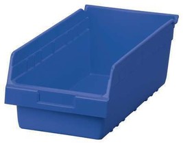 Akro-Mils 30088Blue Shelf Storage Bin, Blue, Plastic, 17 7/8 In L X 8 3/... - £24.77 GBP