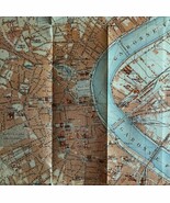 Map Bordeaux Southern France Rare 1914 Lithograph WW1 Era WHBS - €87,16 EUR