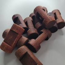 Lincoln Logs 1 Notch 1.5 Inch Lot of 30 Replacement Short Building STEM ... - $8.60