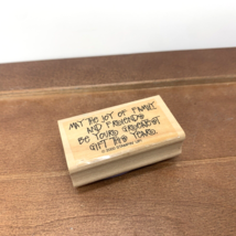 2000 Stampin Up May The Joy Of Family And Friends Wood Rubber Stamp Crafts - £7.71 GBP