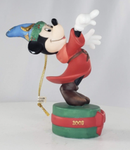 Disney Fantasia Sorcerer Mickey Mouse 2003 Ornament Porcelain - £12.98 GBP