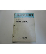 1973 Suzuki Motoneige SM21K Parties Catalogue Manuel Eau Endommagé Teint... - $33.34