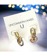 UNCOMMON JAMES Chain Earrings New With Tags &amp; Bag MSRP $52 - $44.54