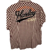 Harley Davidson Women&#39;s Shirt Pearl Snap Freedom Of Spirit Gingham Large L - £15.75 GBP