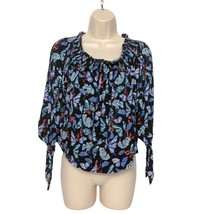 Free People We The Free Lexington Off Shoulder Top Size XS Butterfly Floral - $31.47