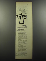 1956 Firestone Guided Missile Division Ad - killing that still, small voice - $18.49