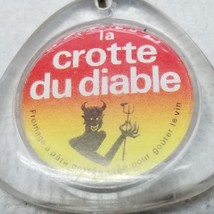 La Crotte du Diable Cheese Keychain Devil&#39;s Dropping French 1960s Plastic - $12.30